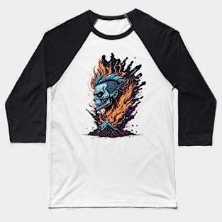 Fire punk Baseball T-Shirt